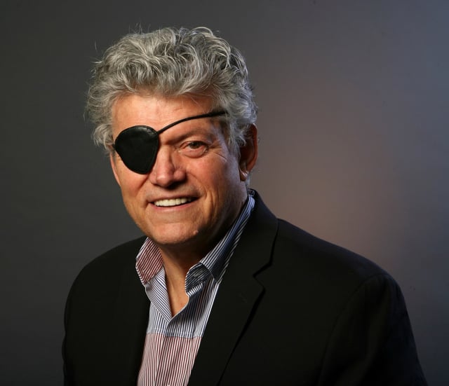 Las Vegas Review-Journal columnist Norm Clarke is seen in the Las Vegas Review-Journal studio on June 24, 2011, in Las Vegas. (Jeff Scheid/Las Vegas Review-Journal via AP)