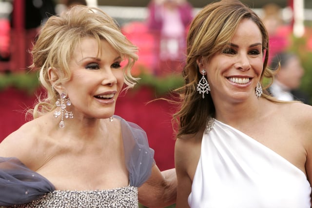 Joan Rivers and Melissa Rivers during The 77th Annual Academy Awards - Arrivals at Kodak Theatre in Los Angeles, California, United States.
