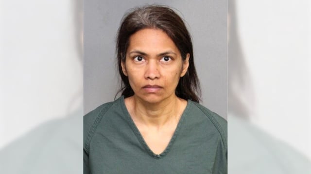 Police arrested Irvine resident Saritha Ramaraju, 48,  on suspicion of fatally stabbing her 11-year-old child inside a Santa Ana hotel. (Courtesy of Santa Ana Police Department)