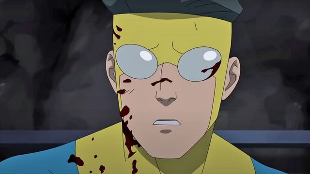 The titular hero (Steven Yeun) of &#34;Invincible.&#34;