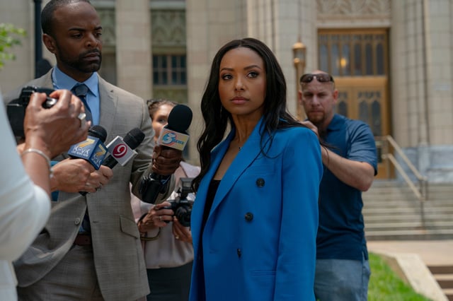 Kat Graham in a scene from "Duplicity."                        