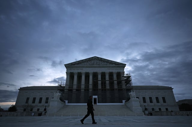 The US Supreme Court is shown March 17, 2025 in Washington, DC.