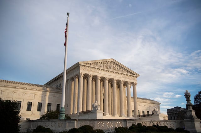 The Supreme Court of the United States is pictured in Washington.