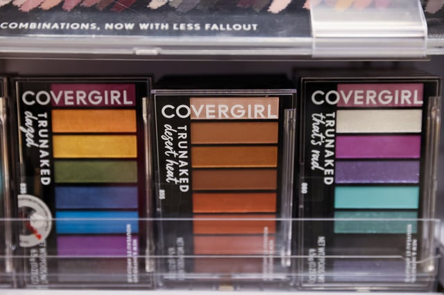 Covergirl makeup, owned by Coty Inc., is seen for sale in Manhattan, New York City, U.S., February 7, 2022. REUTERS/Andrew Kelly/File Photo