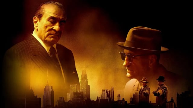 Key art for The Alto Knights featuring Robert DeNiro as Frank Costello and Vito Genevese
