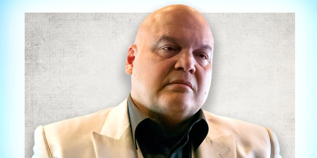 Wilson Fisk in front of a white background 