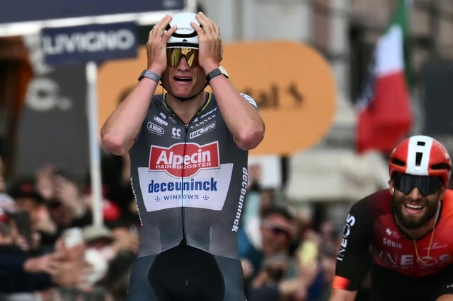 Mathieu Van Der Poel won Milan-San Remo for the second time on Saturday