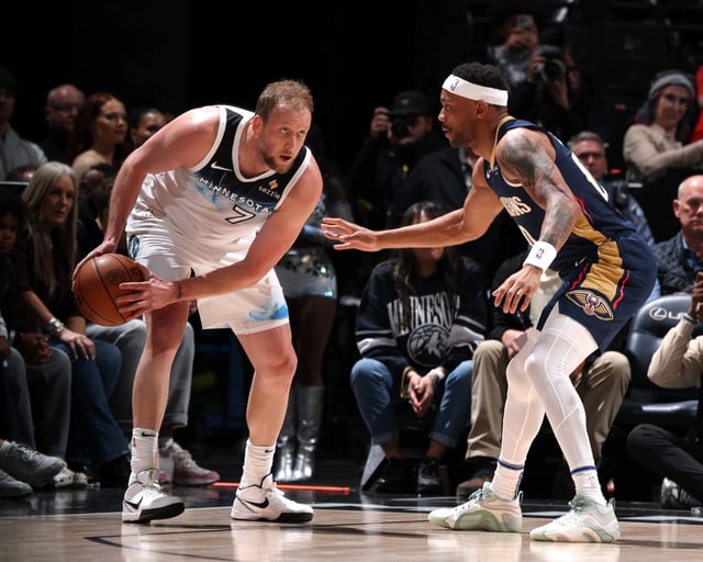Joe Ingles of the Minnesota Timberwolves during a game against the New Orleans Pelicans on March 21.