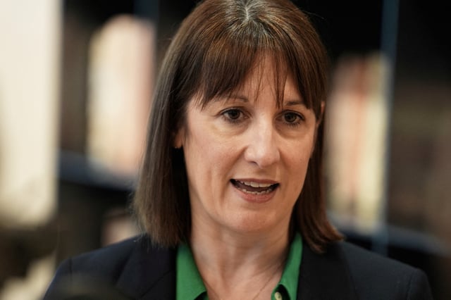 Chancellor of the Exchequer Rachel Reeves ahead of a meeting at the European Bank for Reconstruction and Development (EBRD) in Canary Wharf, London, Britain February 20, 2025. Jordan Pettitt/Pool via REUTERS/File Photo