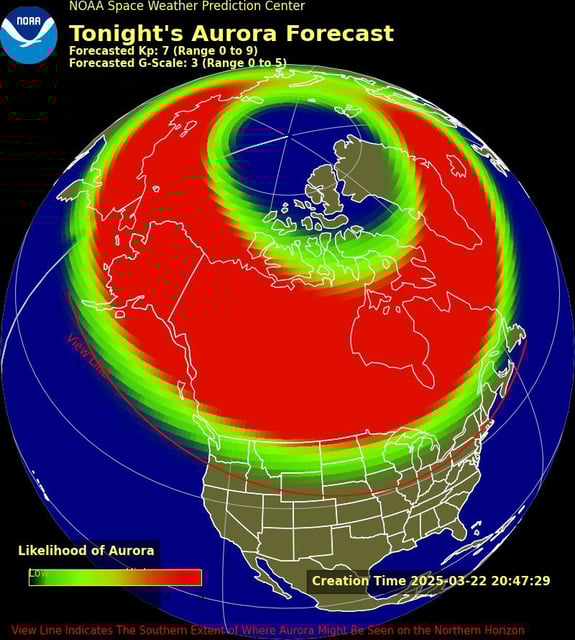 Vermont has a chance of seeing the Northern lights on Saturday, March 22.
