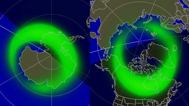 A geomagnetic storm will create aurora formations in the US