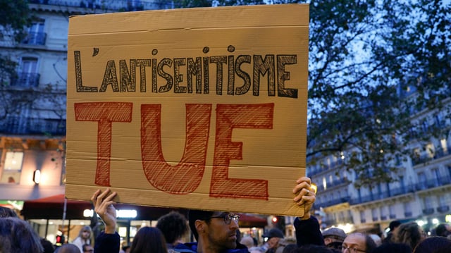 Un précédent rassemblement contre l’antisémitisme à Paris.