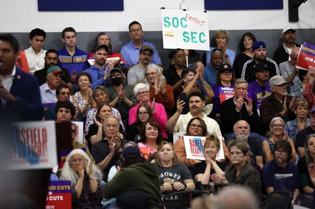 Rep. Ro Khanna holds a town hall meeting at MLK Community Center in Bakersfield on March 23, 2025. 