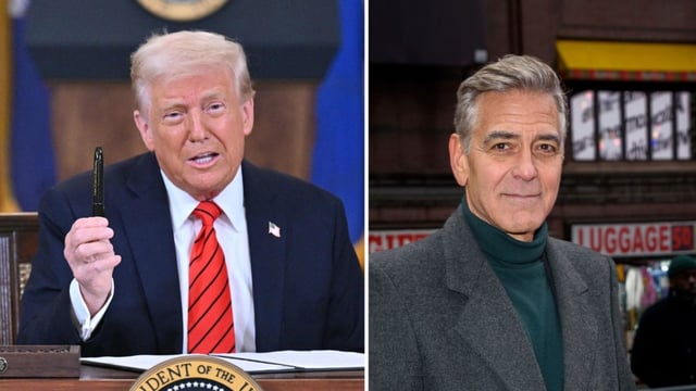 Donald Trump slams 60 Minues over ‘puff piece’ on George Clooney (AFP, photo by Christopher Smith/Invision/AP)