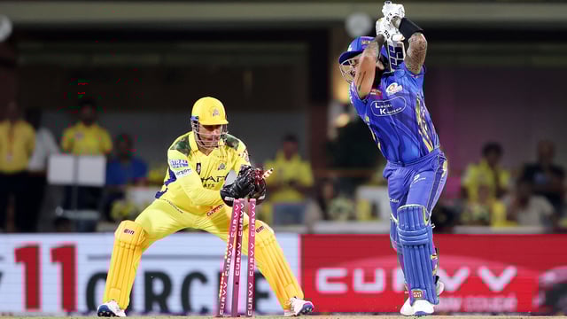 MS Dhoni's lightning-fast reflexes resulted in the stumping of Mumbai Indians batter Suryakumar Yadav in just 0.12 seconds