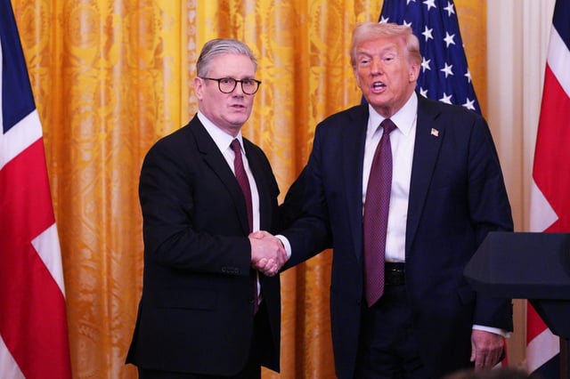 Trump and Starmer in Washington, DC after their meeting in the Oval Office in February (Photo: Carl Court/PA Wire)
