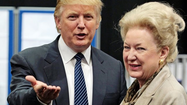 Donald Trump is pictured with his sister Maryanne Trump Barry at the Aberdeen Exhibition &amp; Conference centre, Scotland, on June 10, 2008.