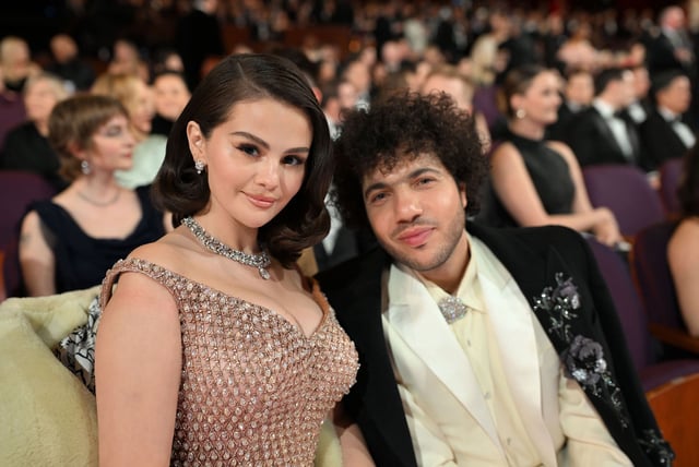 Selena Gomez and Benny Blanco 97th Annual Academy Awards, Backstage, Los Angeles, California, on March 2, 2025.