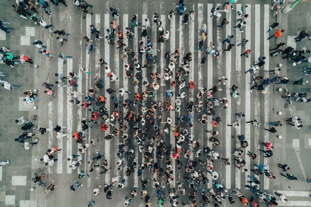 Mathematicians studied the flow of human crowds and developed a way to predict when pedestrian paths will transition from orderly to entangled.