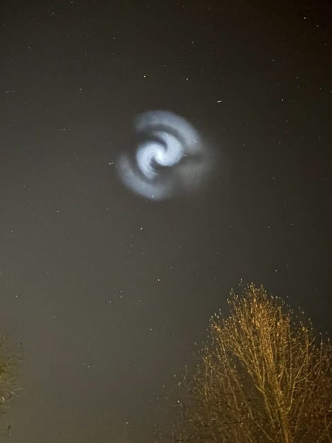 A sighting of the body of light in Rutland, East Midlands (Photo: Rob O&#39;Brien/@Robgasman)