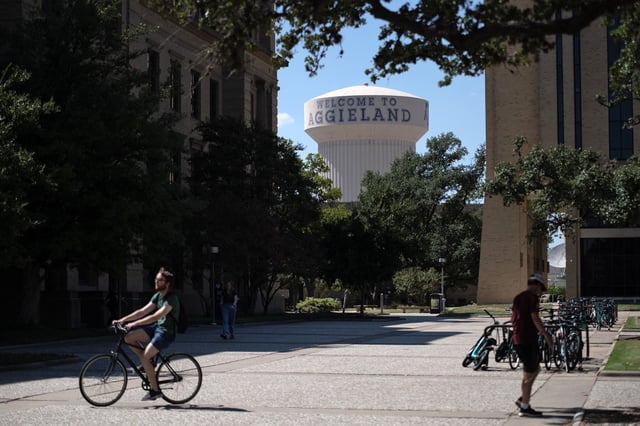 The Texas A&M campus in College Station, Texas in 2023.
