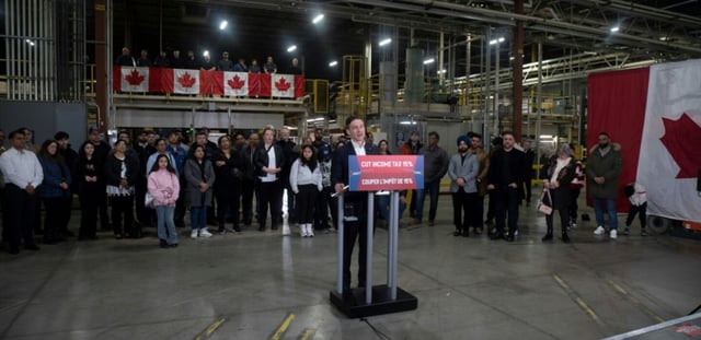Le chef du Parti conservateur du Canada, Pierre Poilievre, le 24 mars 2025.