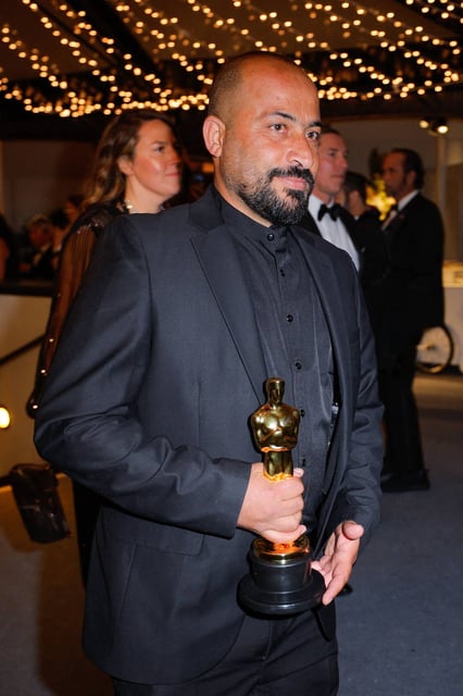 Hamdan Ballal lors de la cérémonie des Oscars à Los Angeles, le 2 mars 2025.