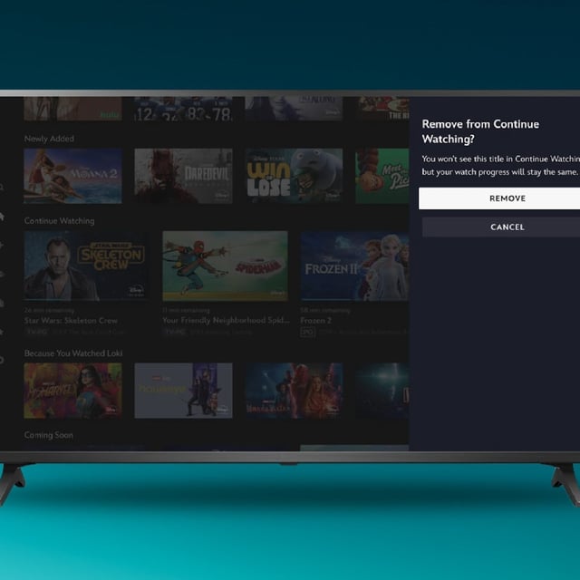 Disney+ updated its Continue Watching feature.