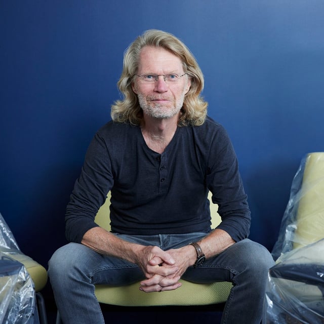 Michael MacMillan of Blue Ant Media in the new Liberty Village offices, Sept 2021.