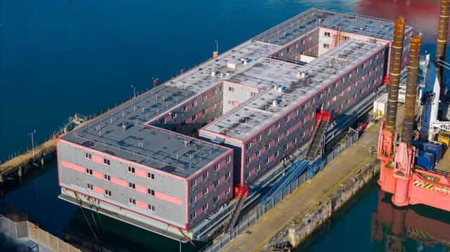 The Bibby Stockholm was beset with problems, including an outbreak of legionnaires disease
