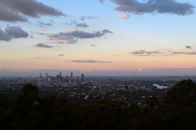 A view of the city of Brisbane, Australia, July 4, 2021. Picture taken July 4, 2021. REUTERS/Jaimi Joy/File Photo