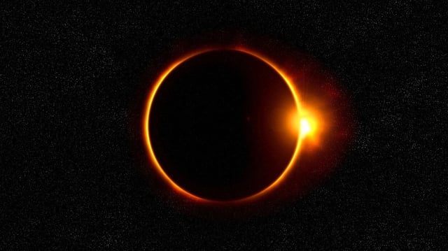 The Sun, Moon, and Earth will not be perfectly aligned because of the partial eclipse. As a result, only a portion of the Sun will be hidden, creating the appearance that something has been taken away from it.