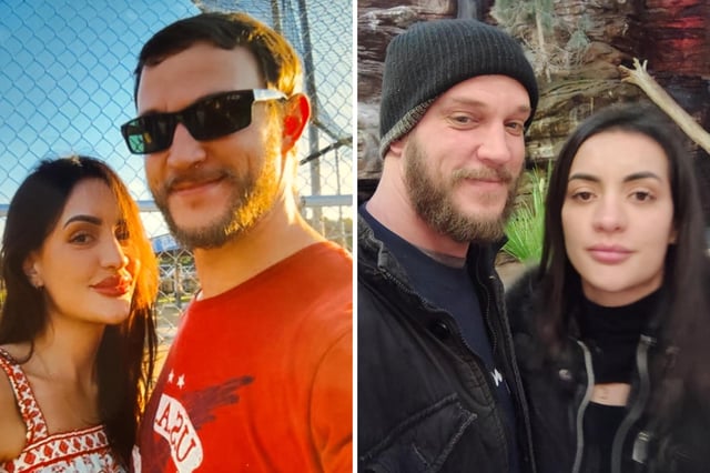 Bradley Bartell&#39;s alongside his wife Camila Muñoz before she was arrested by ICE agents.