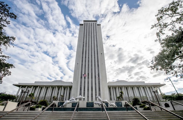 A view of the Florida State Capitol building.
