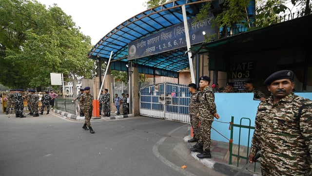 The decision stems from safety concerns due to Tihar jail's proximity to residential areas.