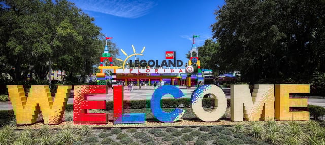 Guests enter the Legoland Florida Resort, on Thursday, March 20, 2025. Under construction in the park is a Sea Life aquarium that will feature 3,000 animals across 150 species, and will open on May 23,2025.

(Ricardo Ramirez Buxeda/ Orlando Sentinel)