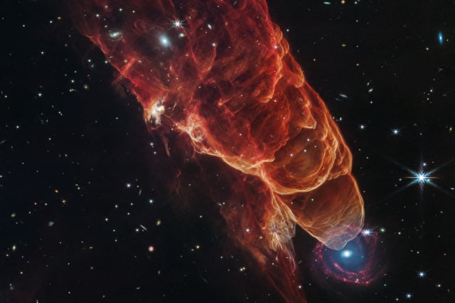 JWST&#39;s image of the &#34;Cosmic Tornado&#34;.