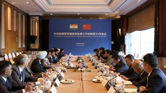 The 33rd meeting of the Working Mechanism for Consultation and Coordination (WMCC) on India-China border affairs was held in Beijing on Tuesday. (X/China_Amb_India)