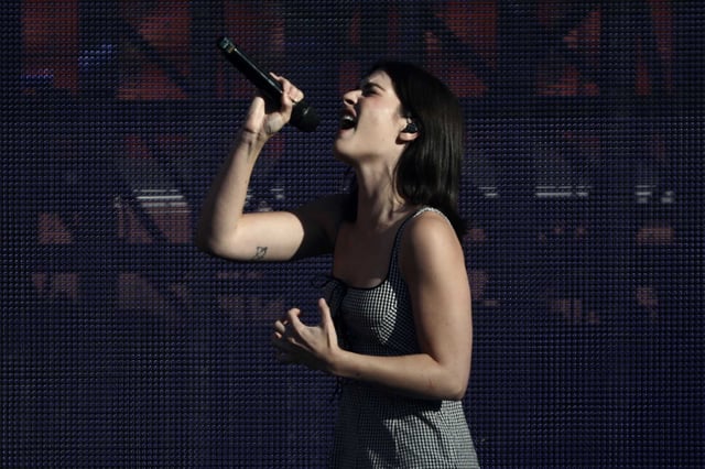 Gracie Abrams performs ahead of Taylor Swift at Levi&#39;s Stadium in Santa Clara in 2023. Abrams is set to perform at the  2025 Outside Lands festival in San Francisco’s Golden Gate Park.