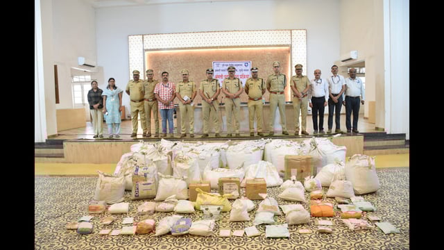 Police said 84 individuals were arrested, and 788 kg of banned substances worth ₹8 crore were seized in the last year.  (HT PHOTO)