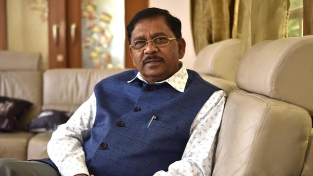 Karnataka home minister G Parameshwara on Tuesday said cooperation minister KN Rajanna had submitted a representation regarding an alleged honey-trap attempt (HT Photo)