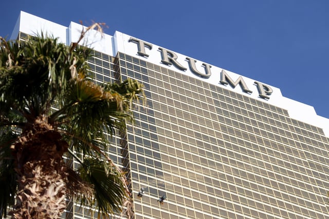 An exterior view of Trump International Hotel in Las Vegas, on Jan. 2, 2025.
