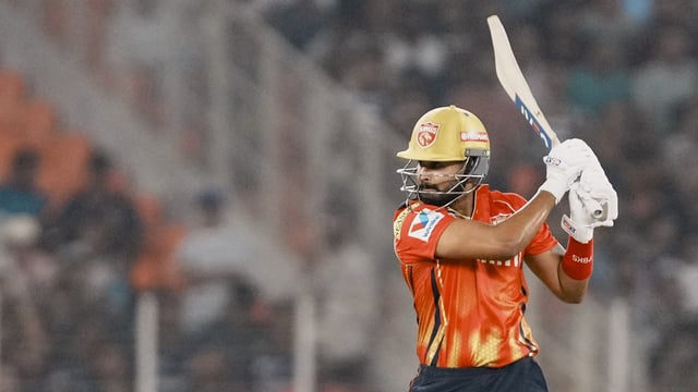 Shreyas Iyer in full flow against Gujarat Titans last night