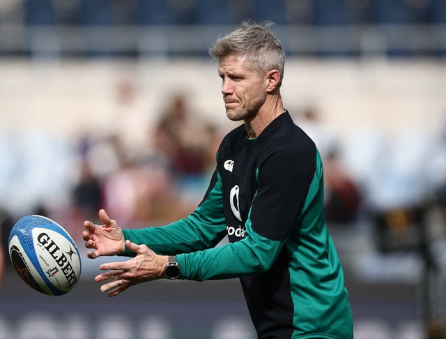 Rugby Union - Six Nations Championship - Italy v Ireland - Stadio Olimpico, Rome, Italy - March 15, 2025 Ireland head coach Simon Easterby before the match REUTERS/Guglielmo Mangiapane/File Photo