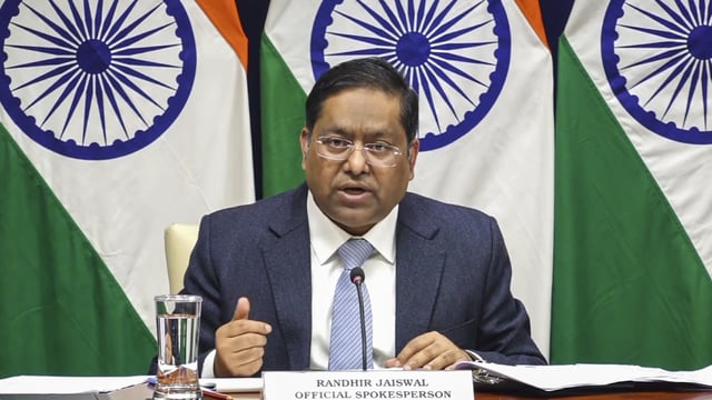 Ministry of external affairs spokesperson Randhir Jaiswal.