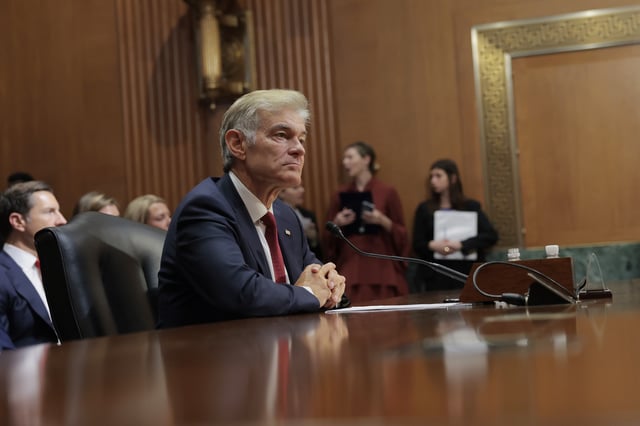 WASHINGTON, DC - MARCH 14: Dr. Mehmet Oz speaks during a confirmation hearing with the Senate Finance Committee in the Dirksen Senate Office Building on March 14, 2025 in Washington, DC. Oz is U.S. President Donald Trump’s nominee to be administrator of the Centers for Medicare and Medicaid Services. (Photo by Anna Moneymaker/Getty Images)