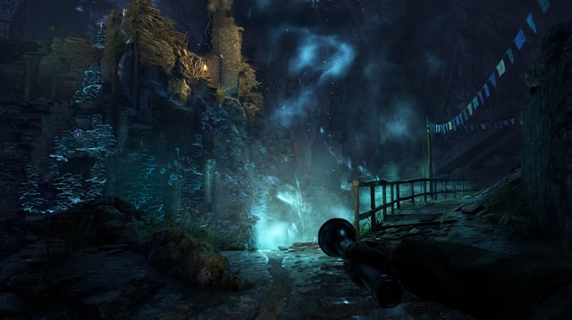 Atomfall tips - Shining a torch in the Castle Ruins