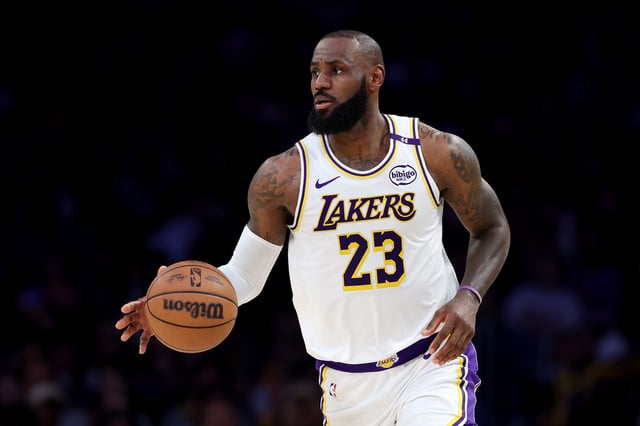 LeBron James #23 of the Los Angeles Lakers in action against the Chicago Bulls at Crypto.com Arena on March 22, 2025 in Los Angeles, California. LeBron James&#39; podcast is back in full effect with a new co-host this time.