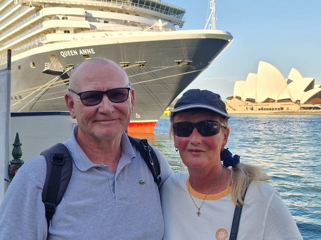 Lilly Mcginley and her husband were passengers on the Queen Anne's maiden world voyage.