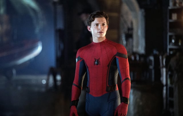 Tom Holland as Spider-Man. Sony owns the rights to the Marvel character.